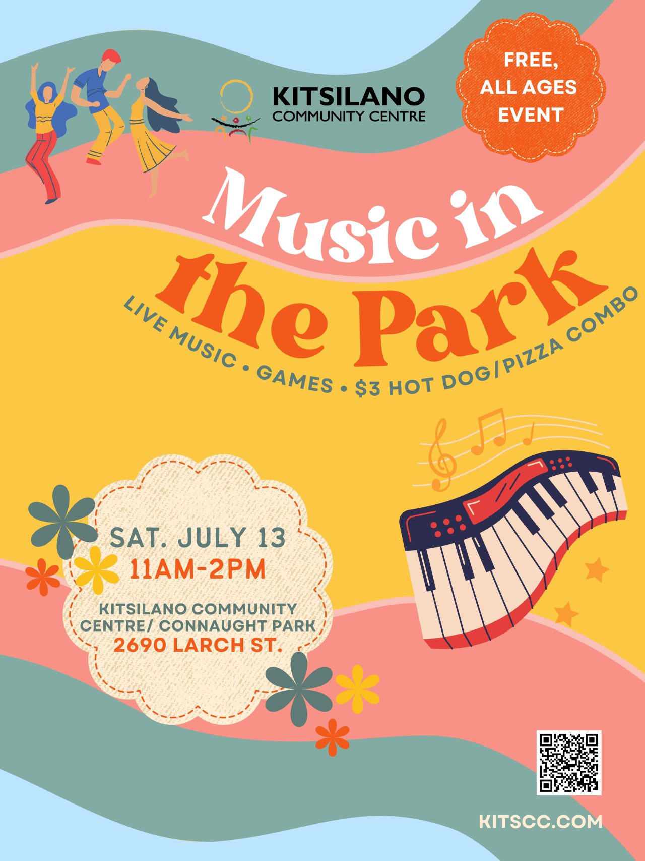 Music in the Park-July 13, 2024 • Kitsilano Community Centre located in ...
