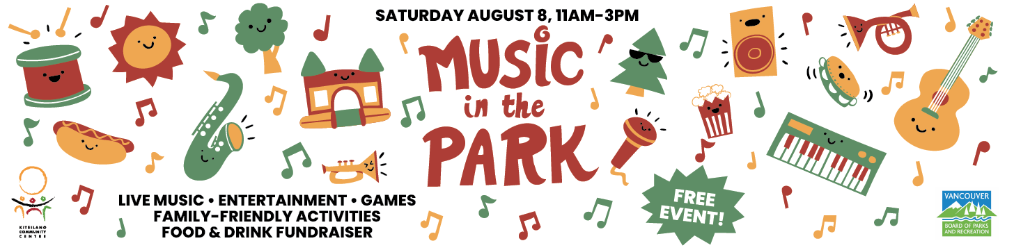 Music in the Park - Aug 8 • Kitsilano Community Centre located in ...